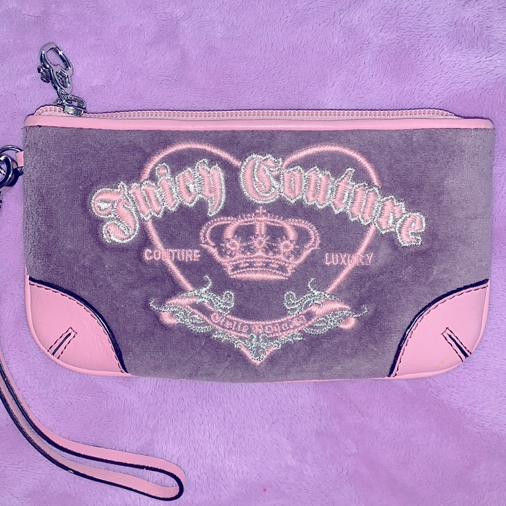 Juicy Couture pink and purple wristlet/wallet